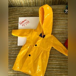 18in doll Yellow Rain Jacket
